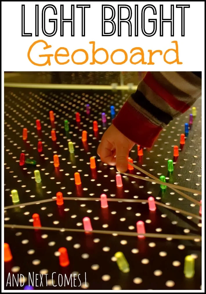 Light Bright Geoboard  And Next Comes L - Hyperlexia Resources